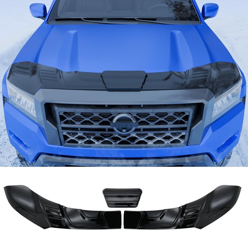 Dattumar Hood Protector Compatible with 2022-2025 2026 Nissan Frontier Hood Shield ABS Hood Deflector Hood Guard for 2024 Frontier Accessories (Glossy black) - Image 1